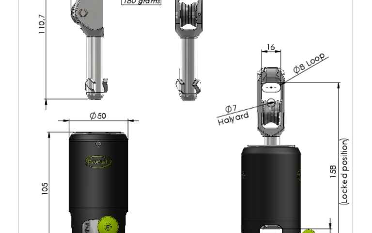 P594035 Hook Swivel lock NEX4.0 Specifications