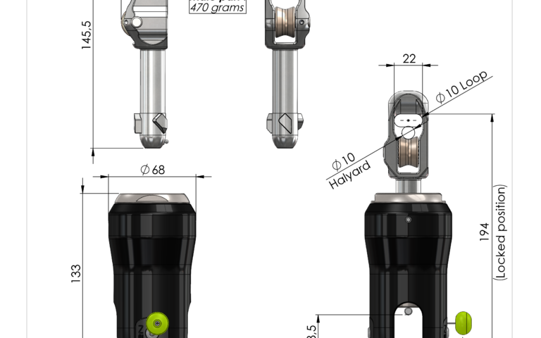 Hook Swivel lock NEX8.X - P559038 - Specifications